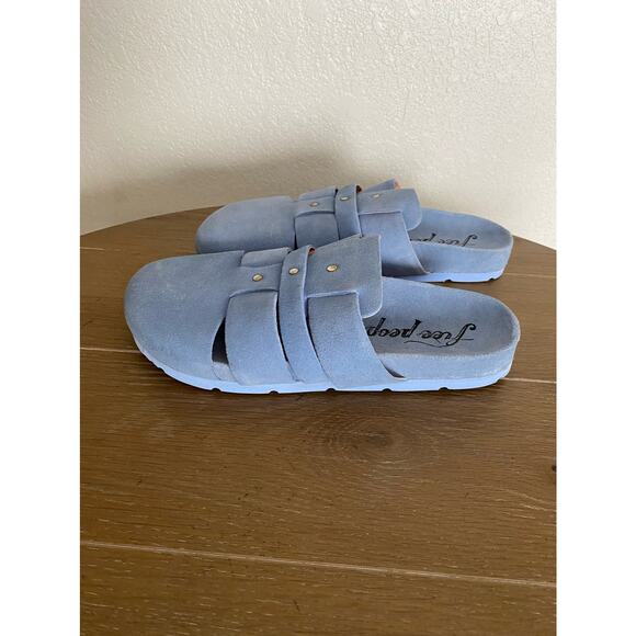NEW Free people Sunday season mules 36 blue - Picture 5 of 6